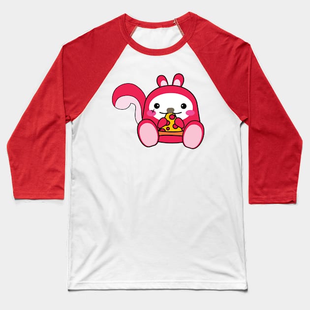 CHUBBYMOTUTU PIZZA COLLECTION - RED ROCKET Baseball T-Shirt by Tomotutu